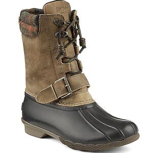 Sperry Tan Leather Duck Boots Women’s Size 6 Fisherman Core B82